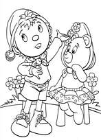 coloriage oui oui chante pour mirou